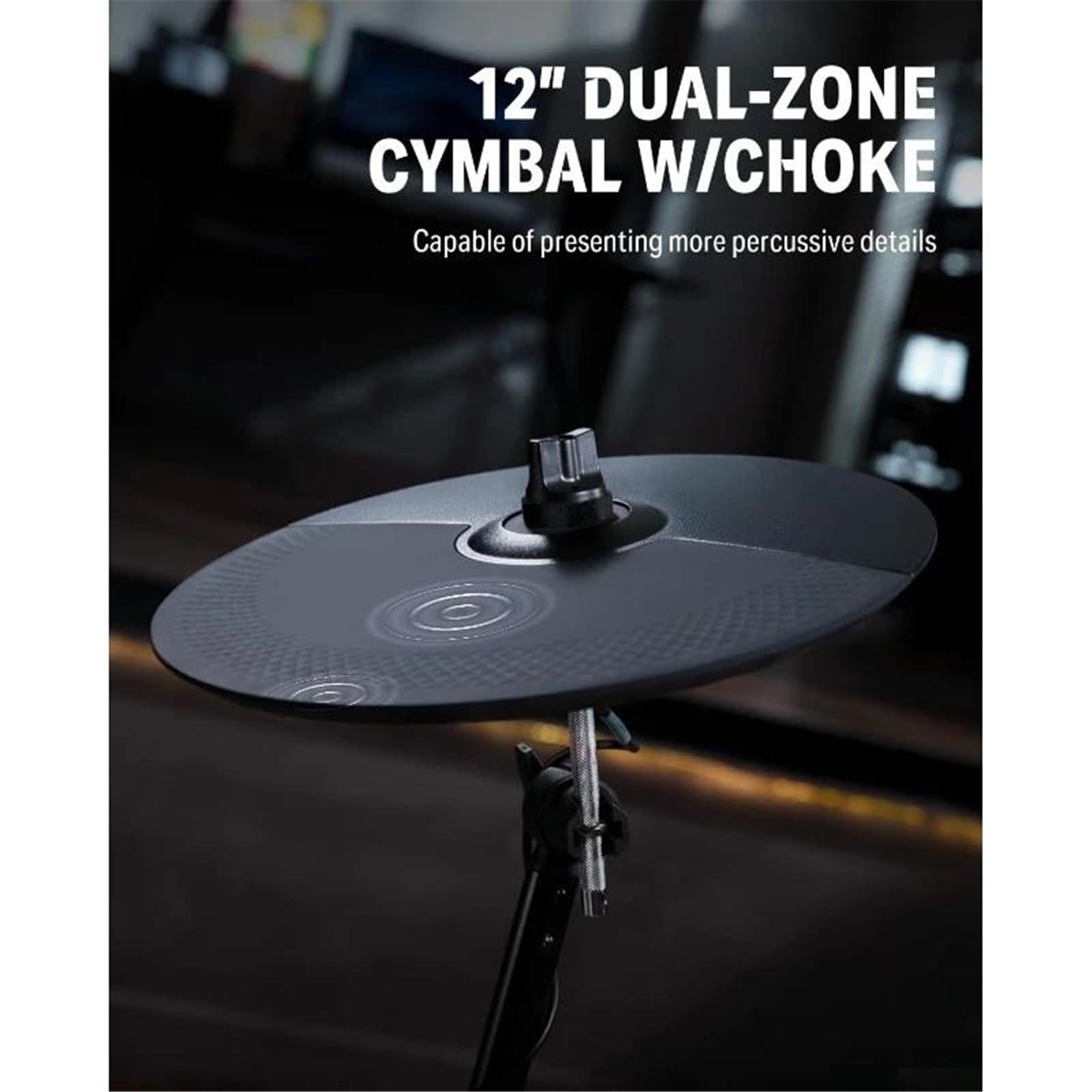 Con Pelli Mesh Standard Del Settore 10''Snare 10''Tom3 12'' Crash 450 Suoni Autentici Per Prestazioni Ottimali Principianti batteria elettronica(Red)