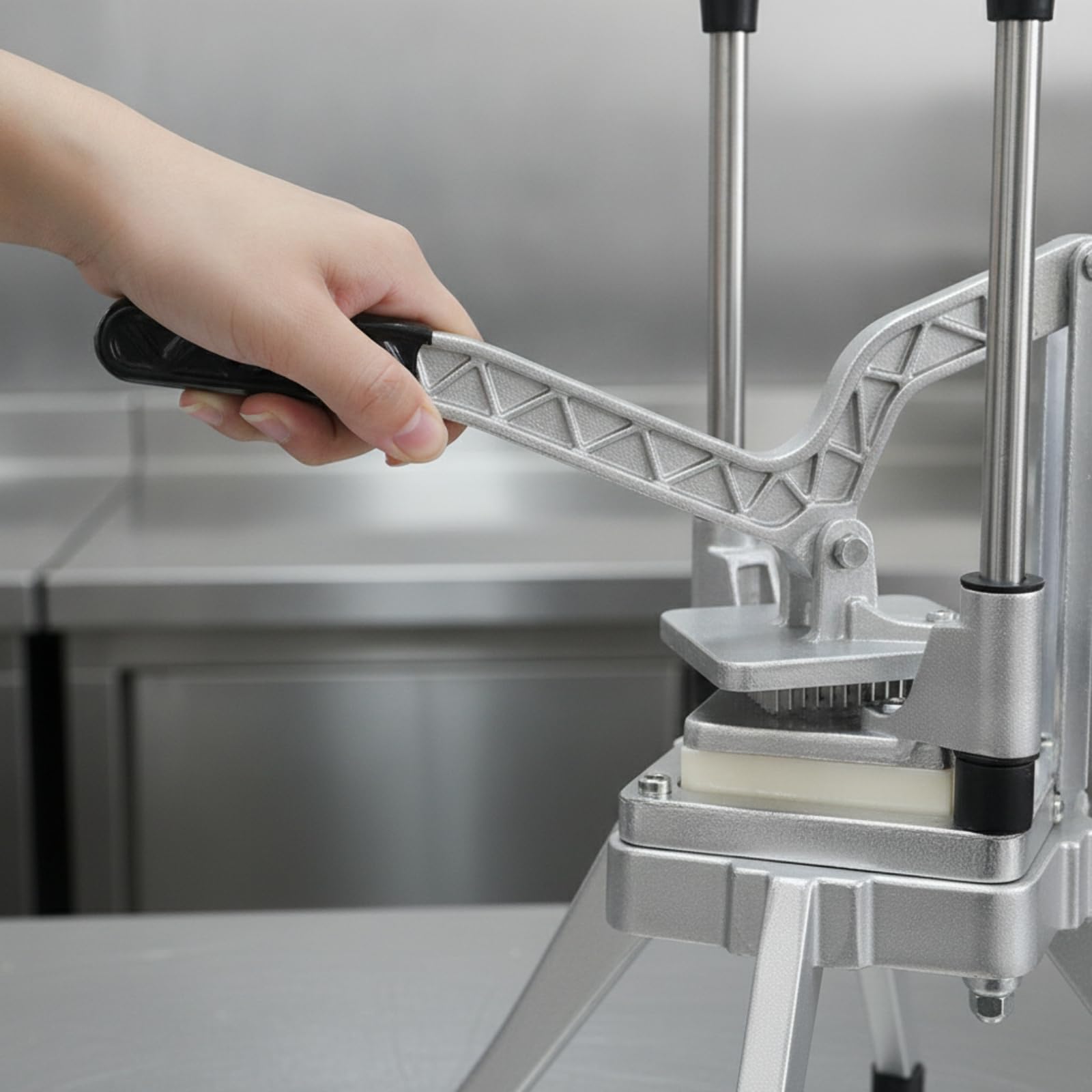 rockible a Vertical con Intercambiables Ergonómico a Verduras con Mango Multiusos Herramienta Corte Manual Mango para Cocina