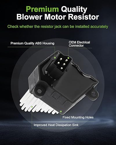 Miniatura 1066 de SCITOO Resistencia de motor de ventilador HVAC para 2008-2013 para Chrysler 300/2008-2016 para Town & Country/2008-2010 para Dodge Charger/2008-2018