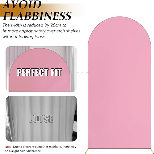 Miniatura 4 de Cubierta de fondo de arco de 7.2 pies, fondo de arco de Chiara, fundas de elastano, telón de fondo de pared redondo y ajustado, tela elástica para