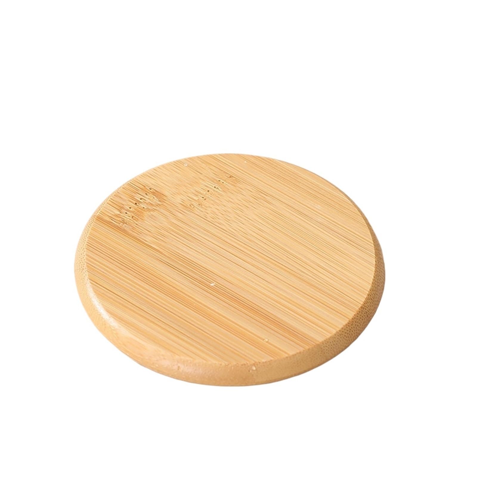 Insulated Coasters 6pcs Round Water Insulation Pad Tea Display Rack Bamboo Coaster Set Cup Holder for Home Decor Dining Table(A)