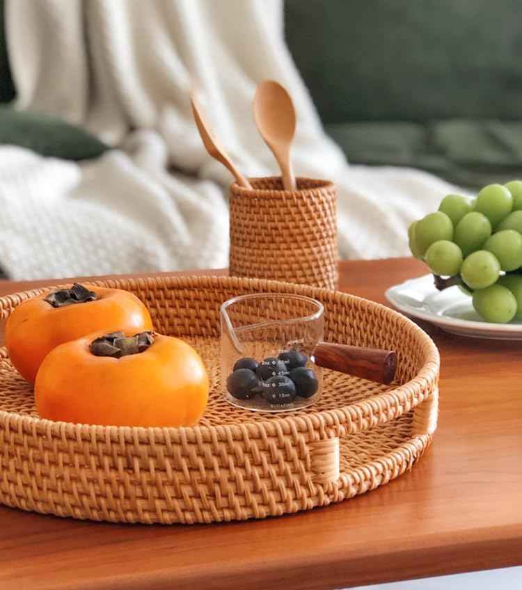 Curver Style Rattan Cesto Portaoggetti In Polipropilene, Size S, 7 L, Ivory, EF505089