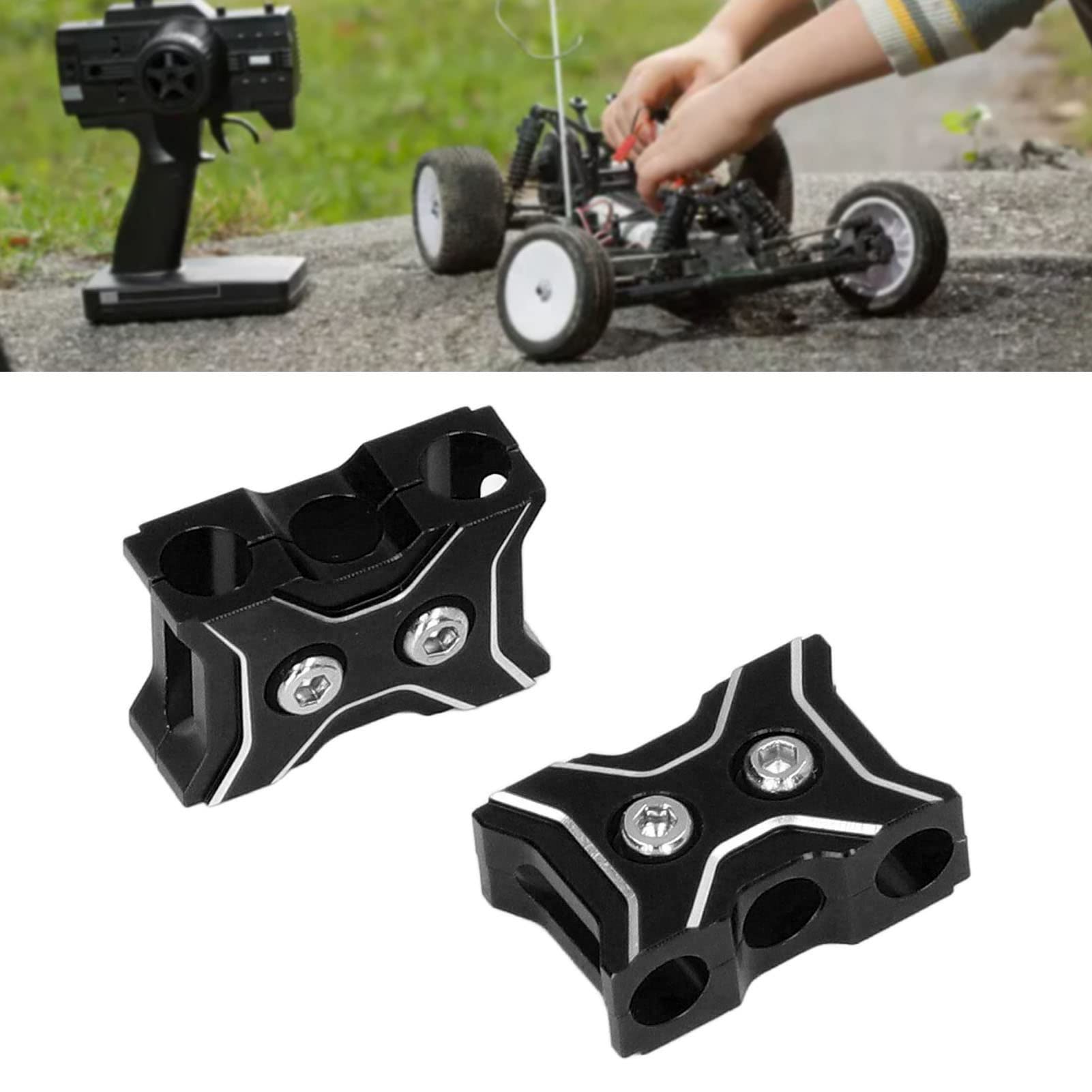 Gestionnaire De Cables De Voiture RC L¨¦ger, Boucle De Serrage De Fil En Alliage D'aluminium 2 Pi¨¨Ces Pour Le Contr?Le De La Batterie Du Moteur (Blue