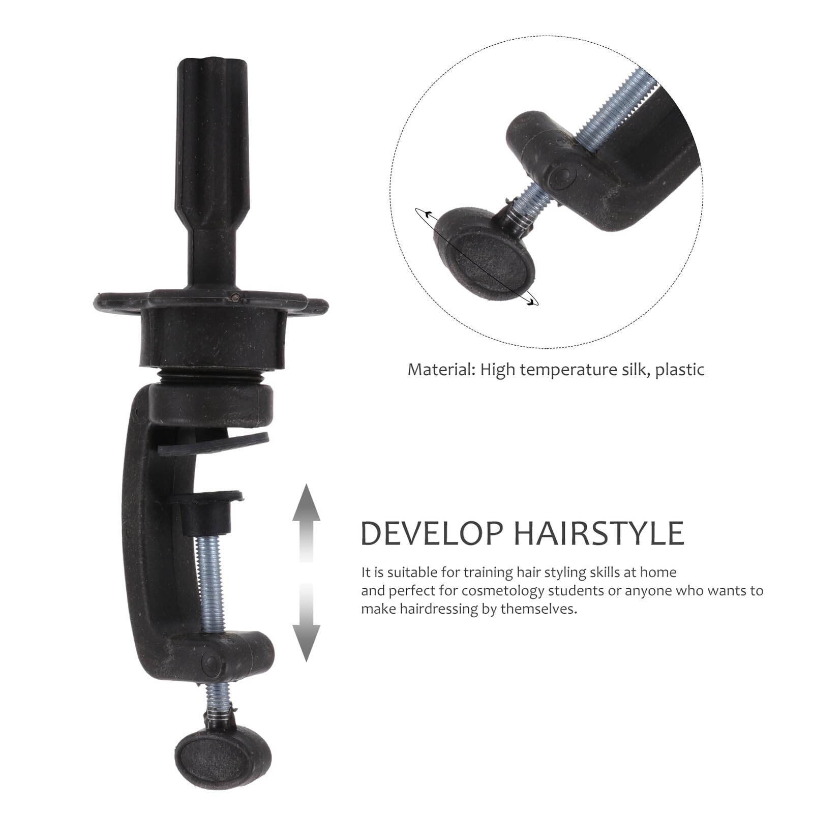 Schaufensterpuppe aus Hitzebeständigem Seidenmaterial mit Goldfarbton Inkl Ständer Haarstyling Kopf zum Frisieren und Flechten Geeignet für Kinder und Professionelle Friseure