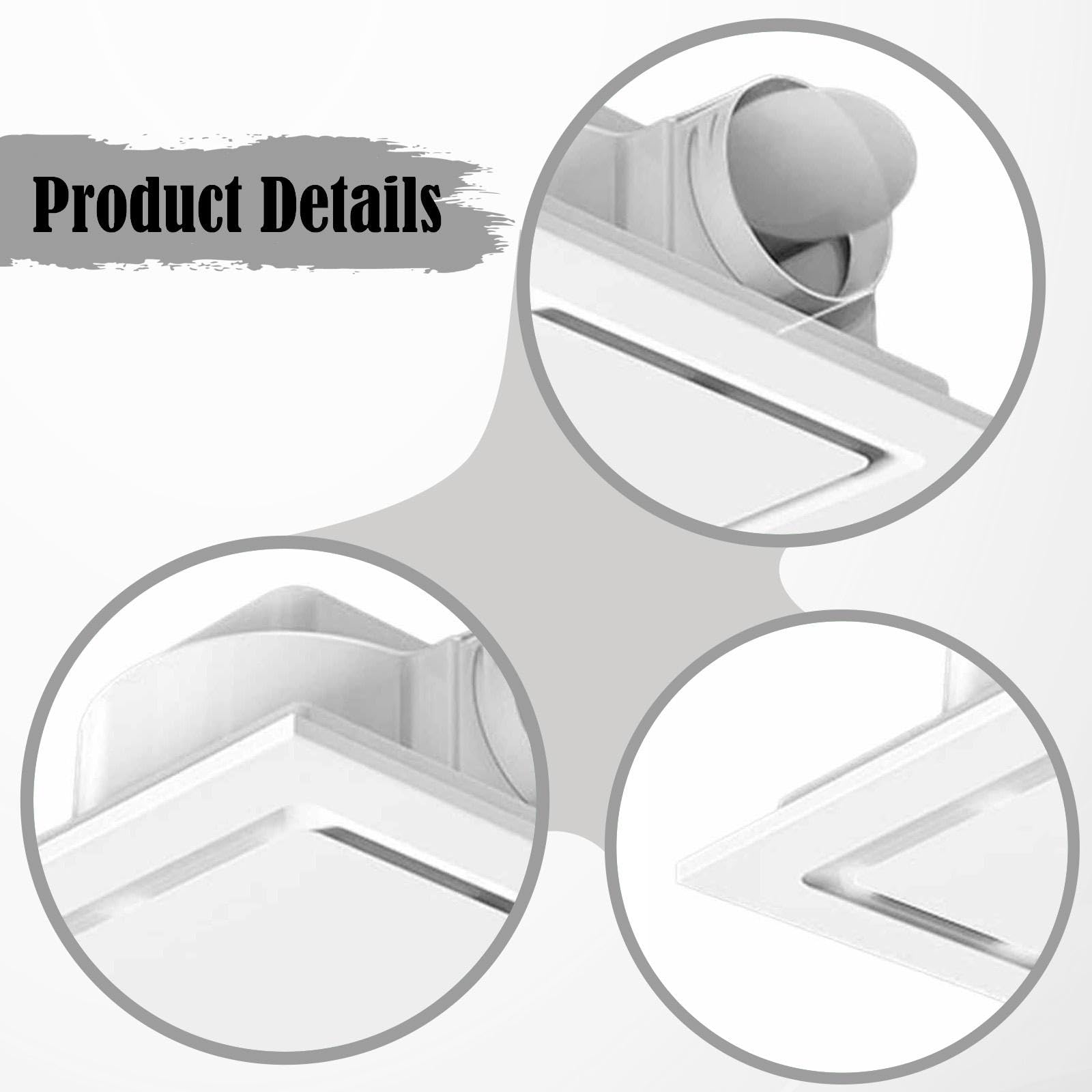 MagiDeal Extractor de para baño, silencioso, moderno y potente, para montaje en techo, ideal para lavandería, 34cmx34cm