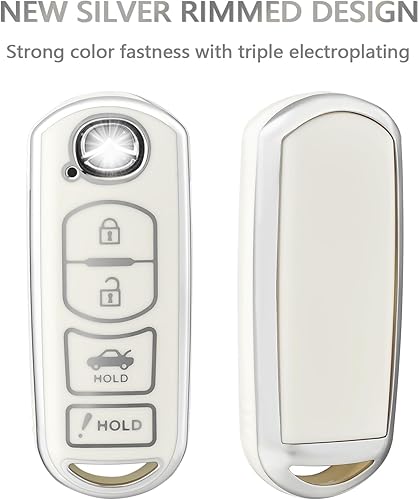 Miniatura 9 de OFFCURVE Funda para llavero con llavero para Mazda, funda protectora para llavero Mazda 2 3 5 6 8 CX3 CX4 CX5 CX7 CX9 Atenza Axela MX5 Speed3 Miata