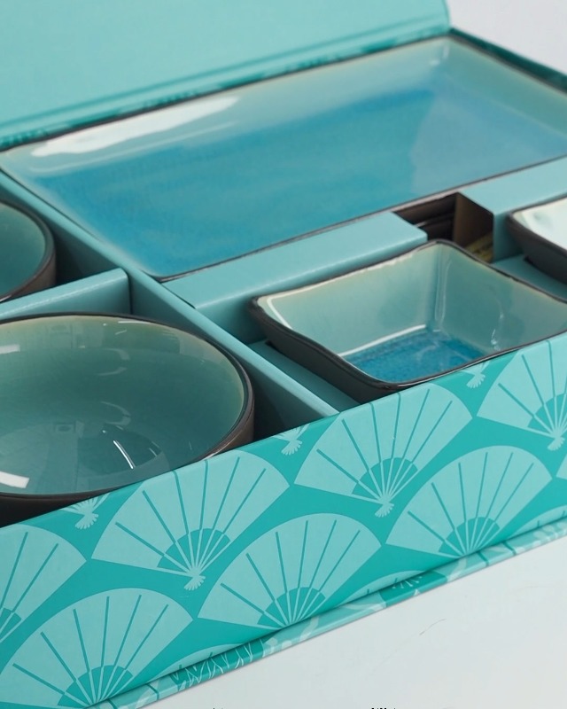 Tokyo Design - Glassy Dark Blue Sushi Set