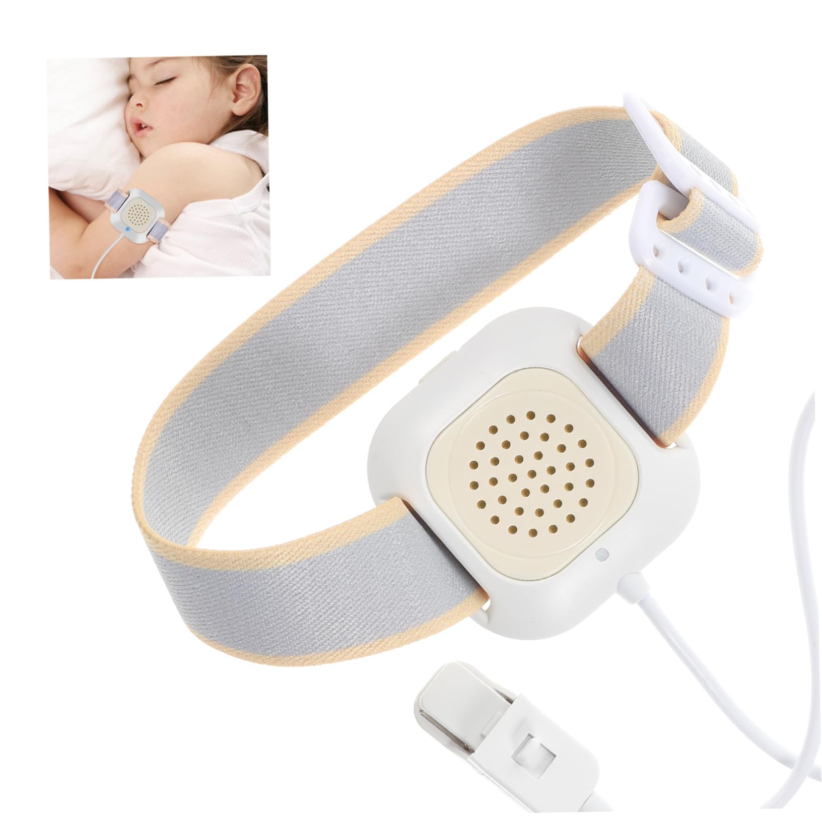 Capteur Lit Alarme Énurésie Nocturne Abs Vibration et Câble 92 Cm