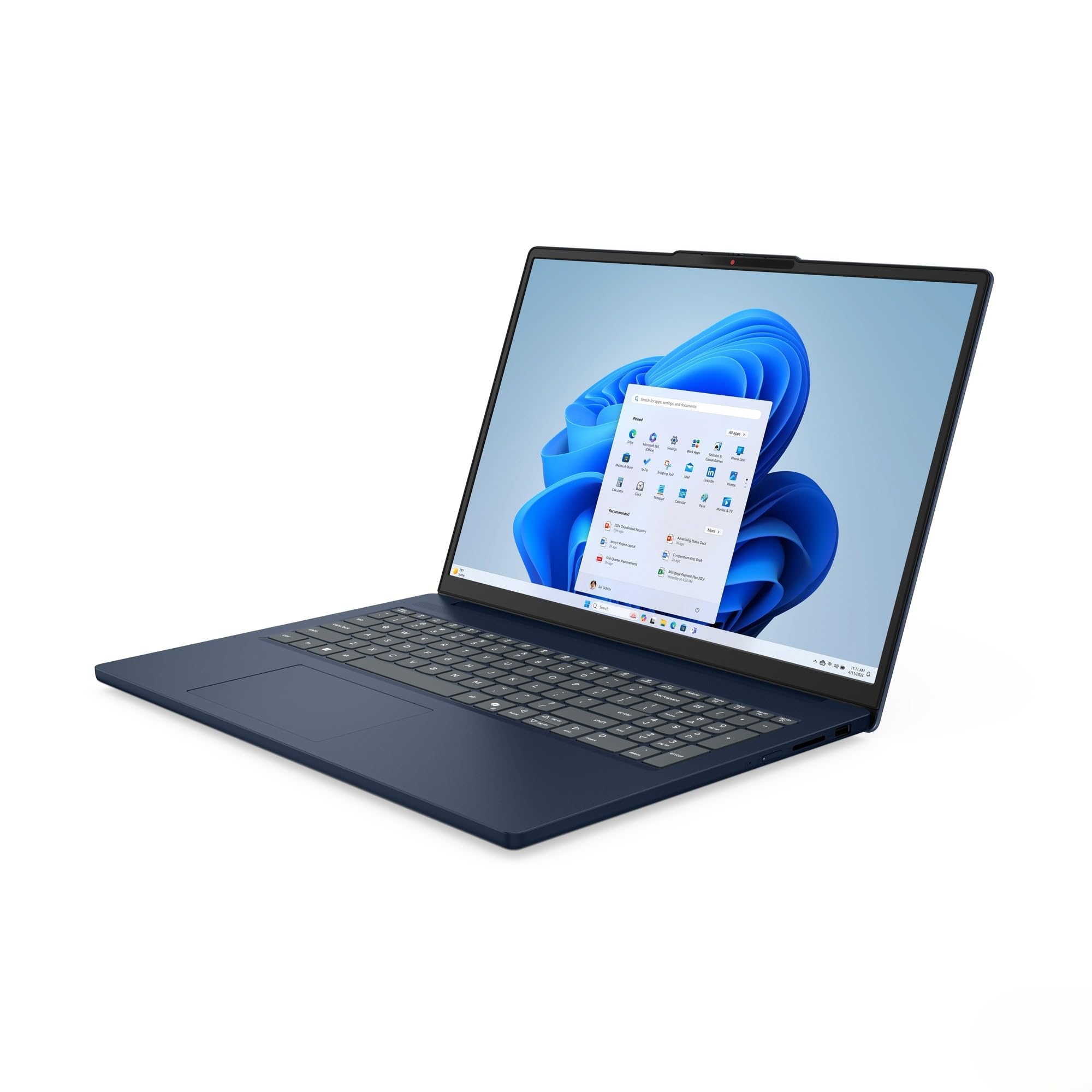 Lenovo IdeaPad Slim 3 Laptop 16" WUXGA AMD Ryzen 5 7535HS 24GB RAM 1TB SSD Radeon 660M Windows 11 QWERTZ Cosmic Blue