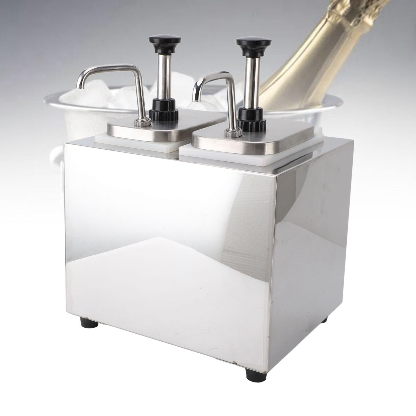 Dispensador de Queso Eléctrico con Bomba, Calentador de Chocolate Caliente Comercial, Dispensador de Bomba, Temperatura Ajustable, Calentador de de Queso Nacho para