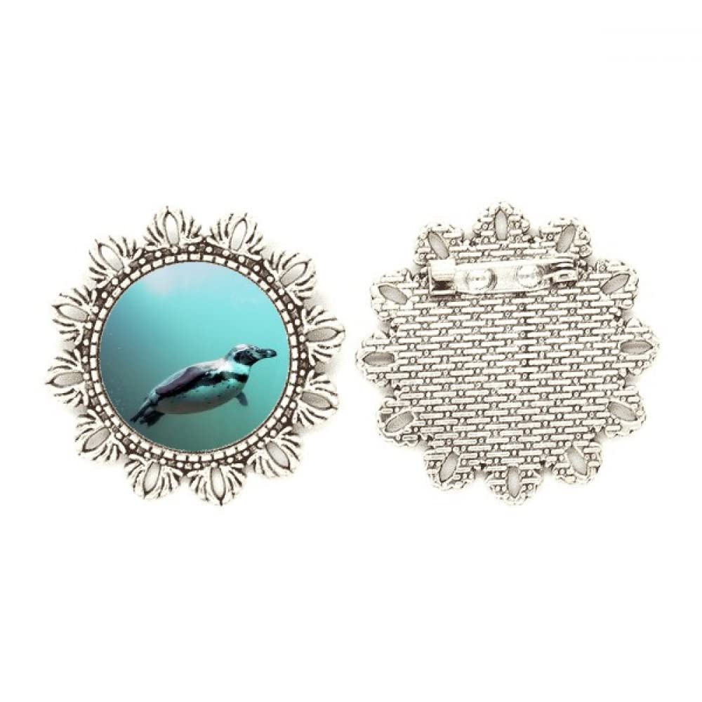 Broche de pingüino de la Antártida de plata un regalo ideal medium 4