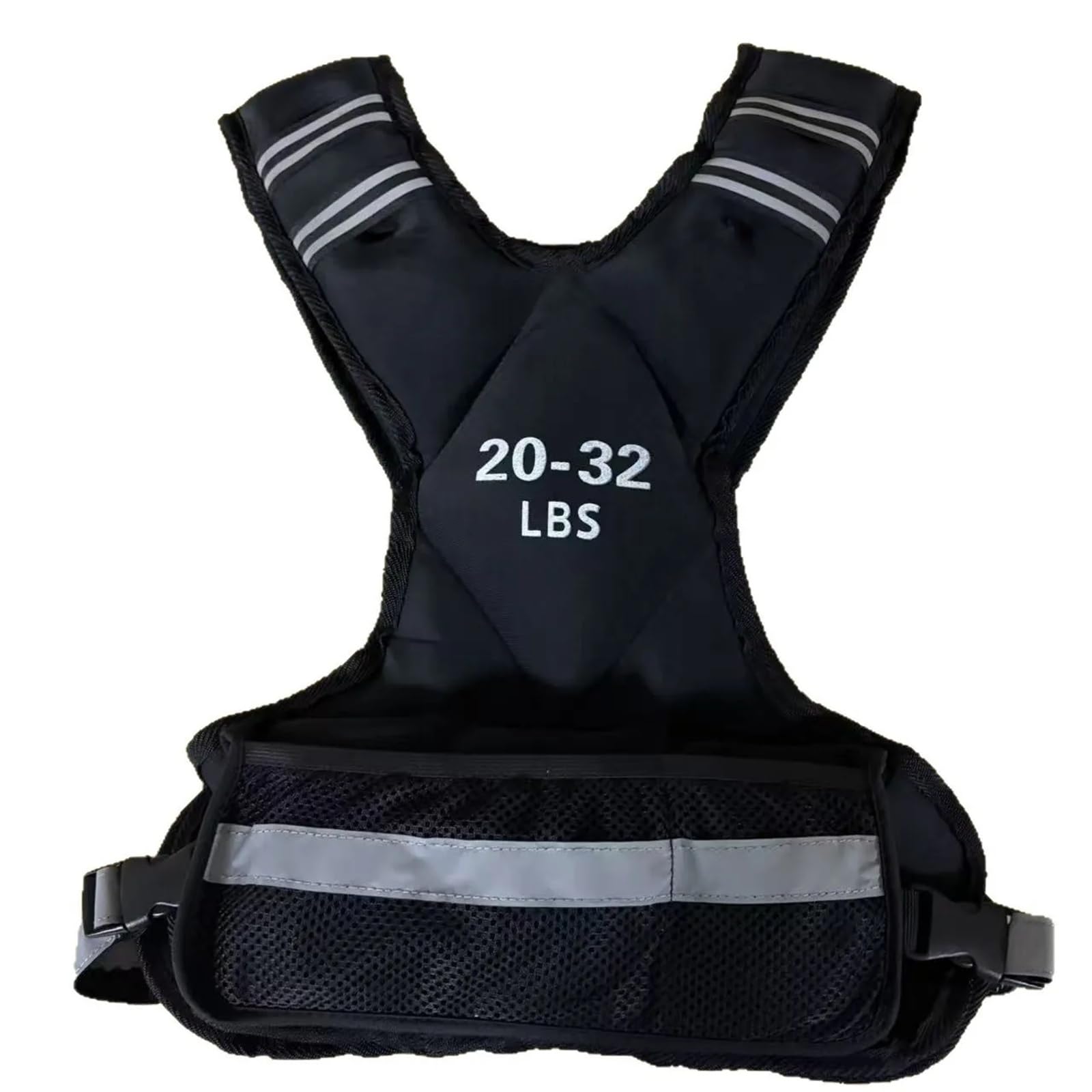 Adjustable Weighted Vest 4-10 11-20 20-32LBS for Men Women Breathable Fitness Weight Vest for Running HIIT with Removable