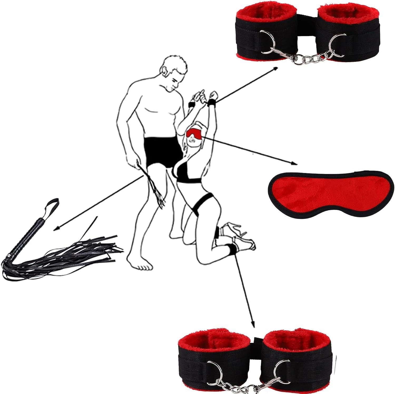 10-Teiliges Rotes Krafttraining-Zirkel-Set FüR Das Muskelausdauertraining Drinnen Und DraußEn -Q