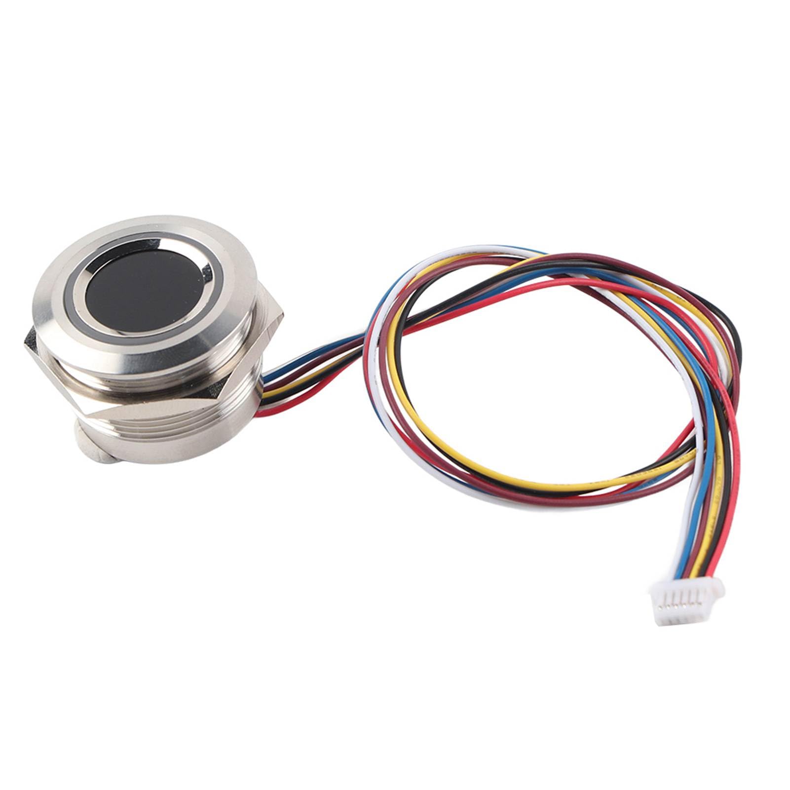 Tissting Lettore Impronte Digitali, Sensore Capacitivo Circolare R503 con Chip Integrato 192x192 Pixel, 2 Colori, Sistema Controllo Accessi per Casa Ufficio Aziende