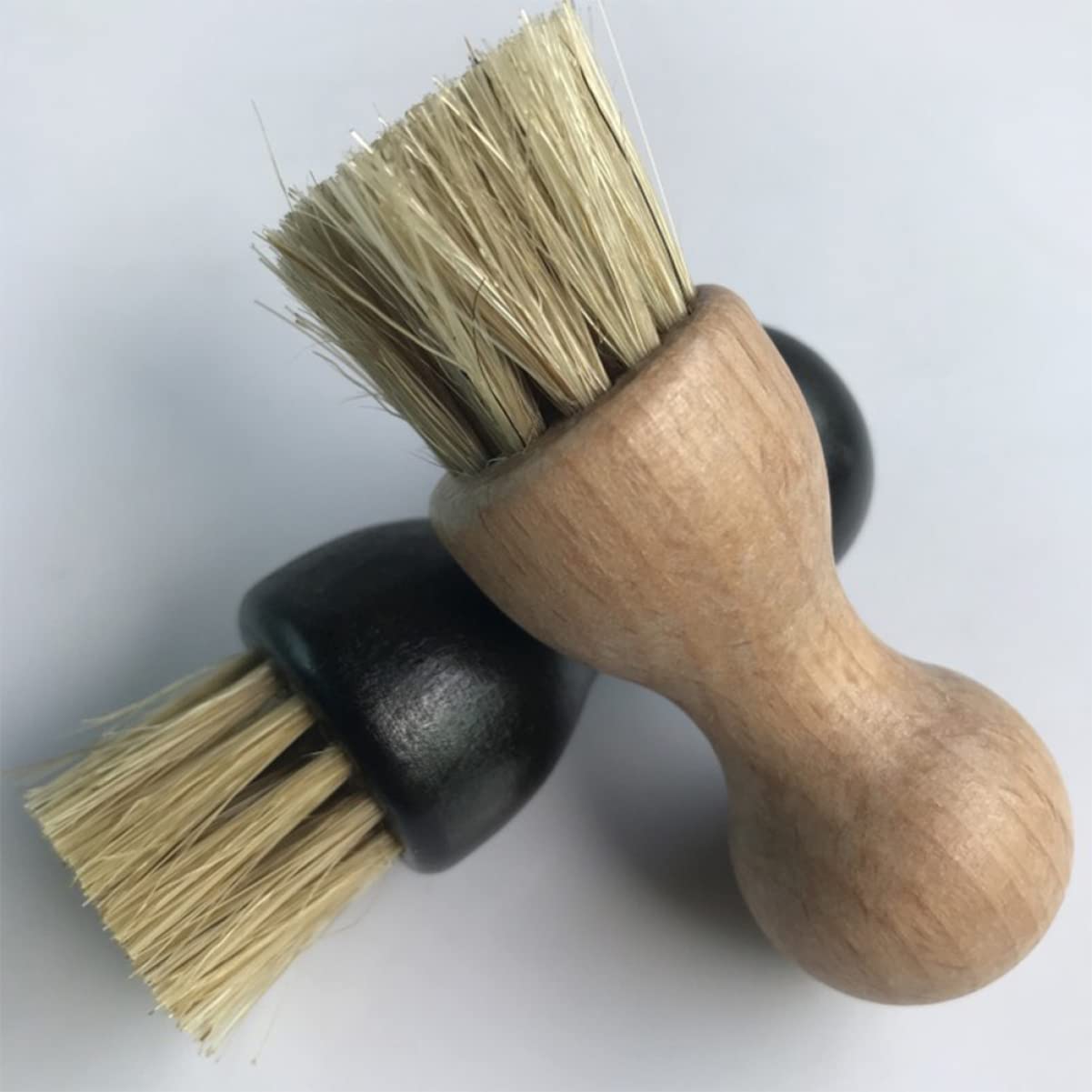 Cepillo para Lustrar Zapatos de Madera de Haya, 2 Piezas