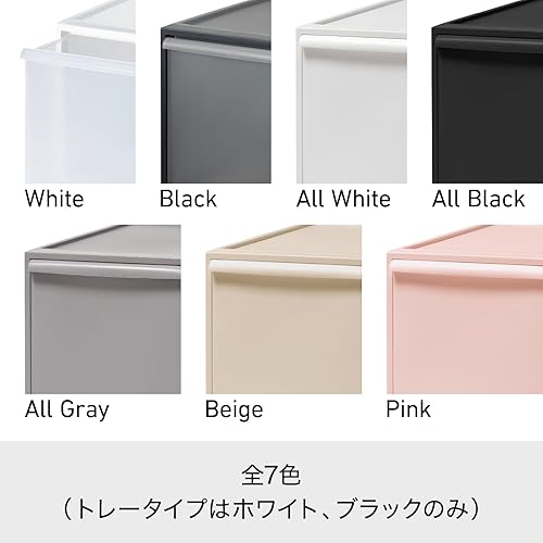 Miniatura 8 de LIKE-IT Storage Box, Closet System, Drawer L, Approx. Width 12.6 x Depth 20.5 x Height 12.5 inches (32 x 52 x 31.8 cm), All Black, CS-D3, Depth 20.5