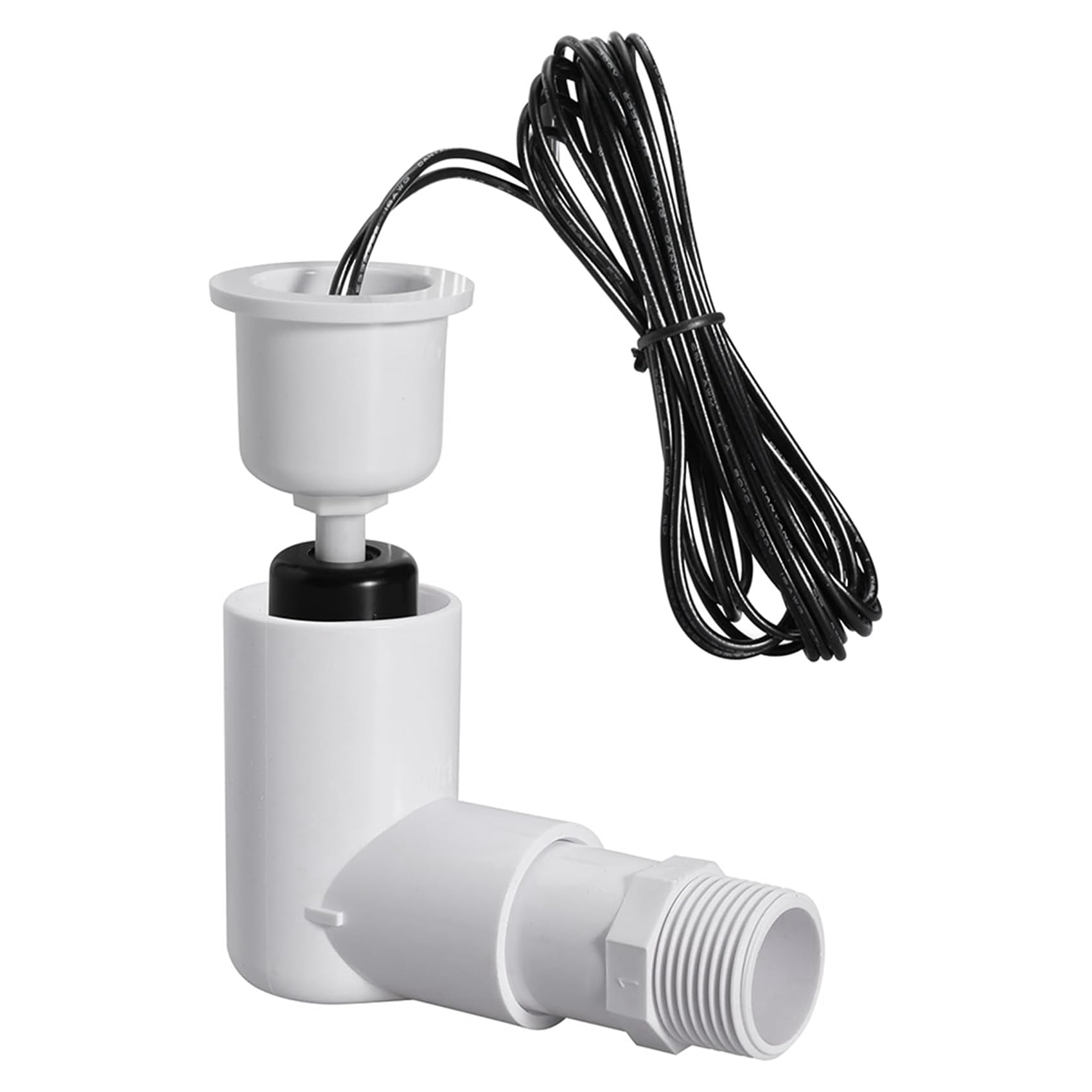 10X Interruptor de Flotador SS2 en Forma de L con Adaptador de 3/4 de Pulgada y Cable de 6 Pies Interruptor de Flotador de Agua