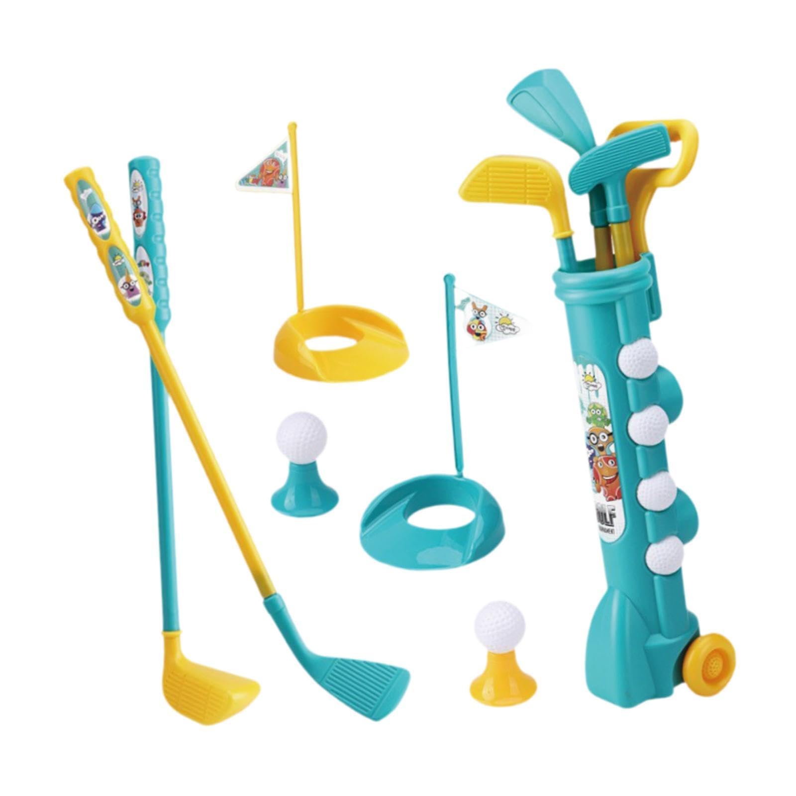 Baoblaze Juguete de Club de Golf para niños Juguetes Juguetes de Golf Interior, coordinación de Habilidades motoras interactivas con Bolas, Mini Golf Set para