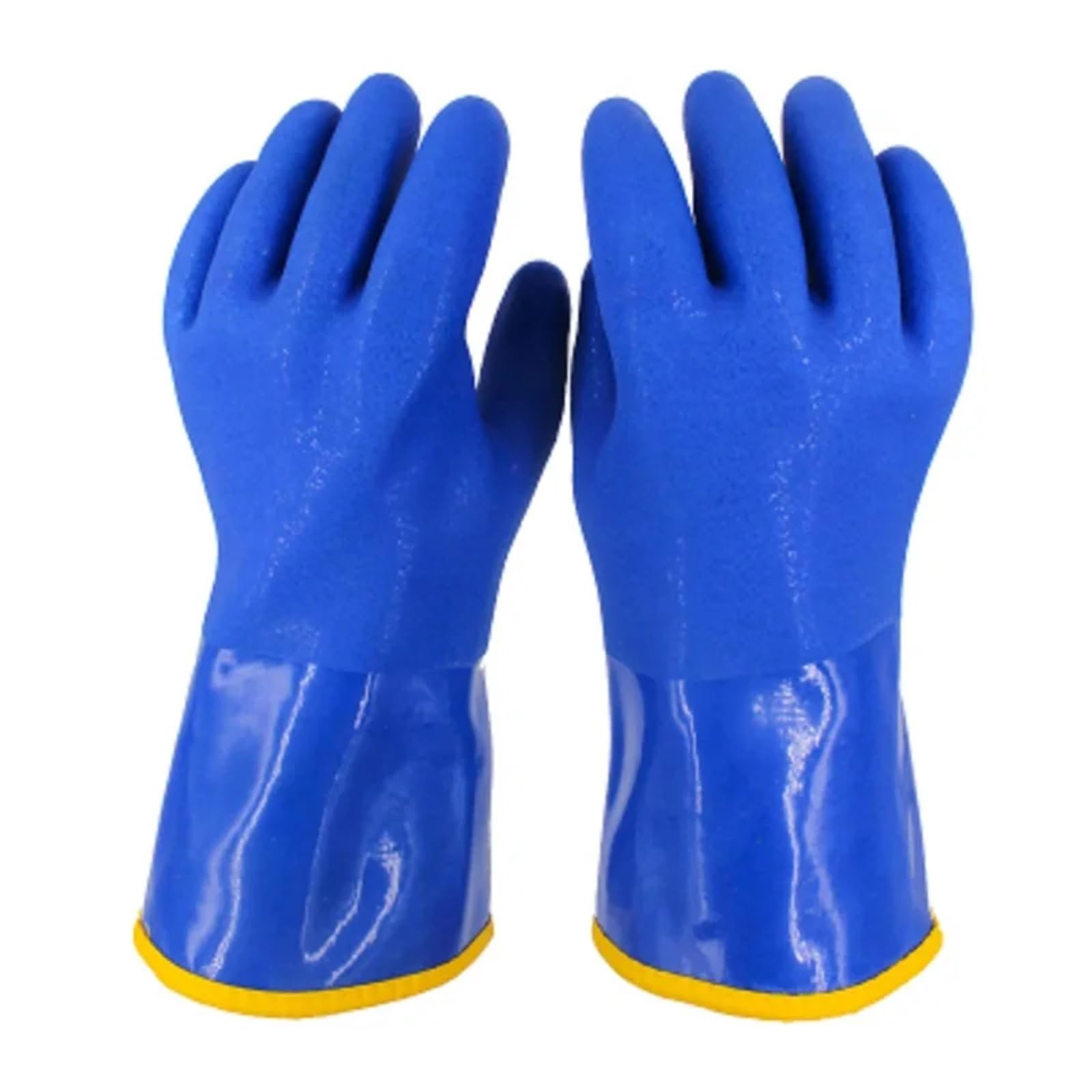 Genérico -Guantes De Trabajo Térmicos De 20 Grados | Guantes Impermeables A Prueba De Aceite De PVC For Almacenamiento En Frío Y Trabajos De Pesca(M)
