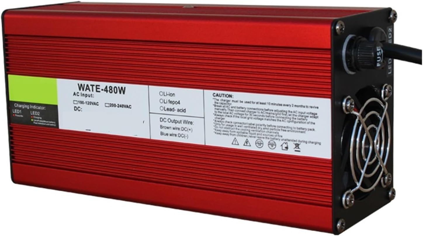 Charger Aluminum Lithium Ion Battery 84V 5A Charger Intelligent Aluminum Shell is Applicable to 20S 74V Outdoor Lithium-ion Battery, Safe and Stable(3P XLR,U+S)