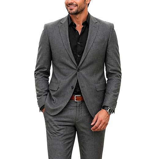 Terno Masculino Microfibra Melange Premium Executivo