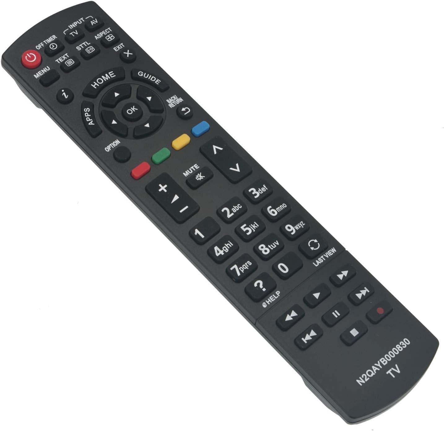 VINABTY Replace Remote N2QAYB000830 f Panasonic TX-39AS500E TX-50ASX603 TX-32AS500-E TX-24ASW504 TX-32AS500B TX-L42E6YK TX-L50BL6B TX-L42E6Y TX-L50E6E TX-32ASX603 TX-39AS500E TX-L32EF62 TX-50AS520Y - Image 3
