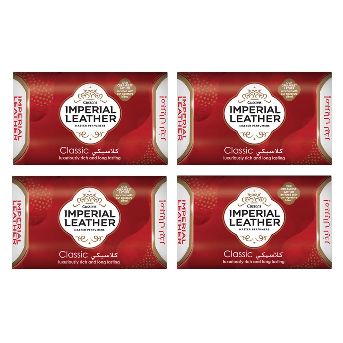 Cussons Imperial Leather Soap 175 g Classic bathing bar, rich creamy lather, long-lasting fragrance (pack of 4)-picture-23