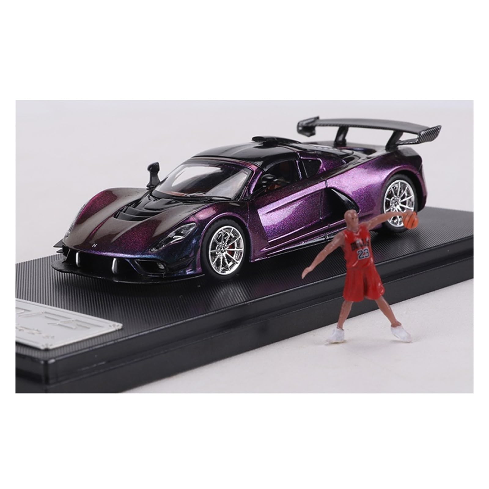 Metallo Scala Replica 1 64 Per Hennessey Venom F5 Modello Di Auto In Lega Veicolo Hobby Collezione Ornamenti Da Tavolo Hobby Veicoli Giochi Set(Purple)