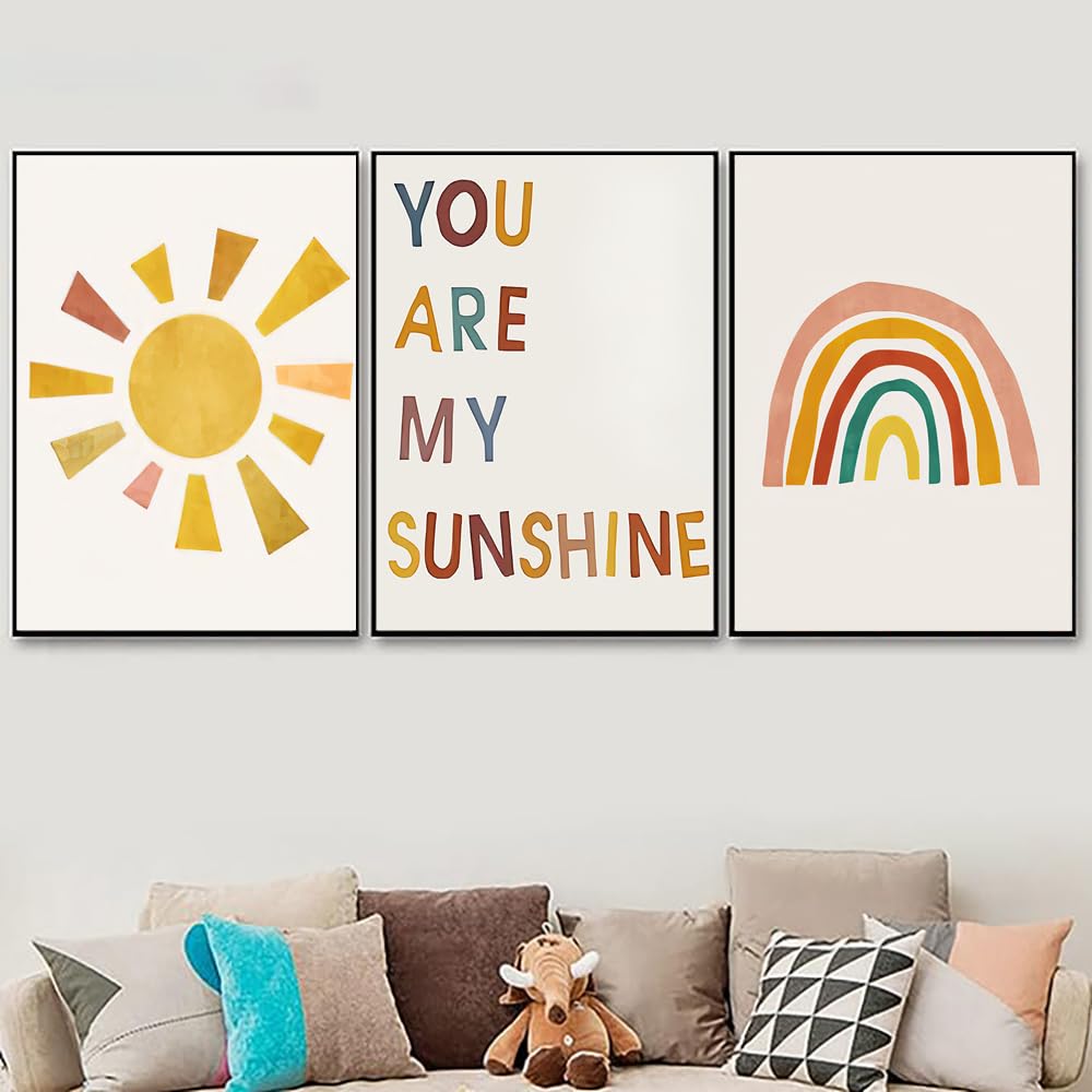 Amazon.com: You Are My Sunshine Wall Art Poster Boho Nursery