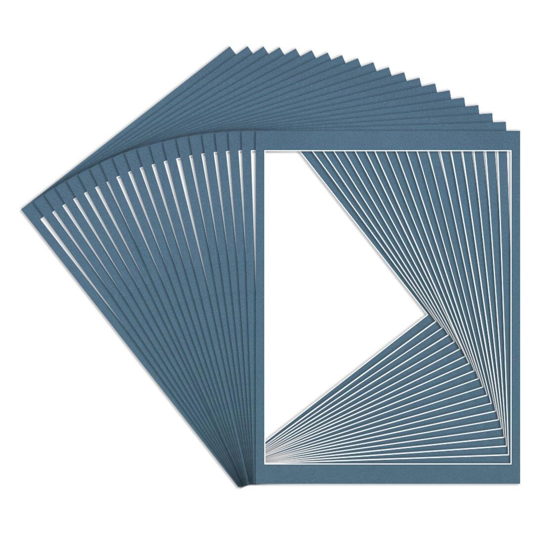 Procut Global 16x12" Pompadour Picture Mounts to Fit 14x11" Aperture - Precision Cut Cardboard Photo Mount - Ideal for Frames, Prints, Artwork & Certificates - Sizes & Colours Available - 20 Pack โ image 1