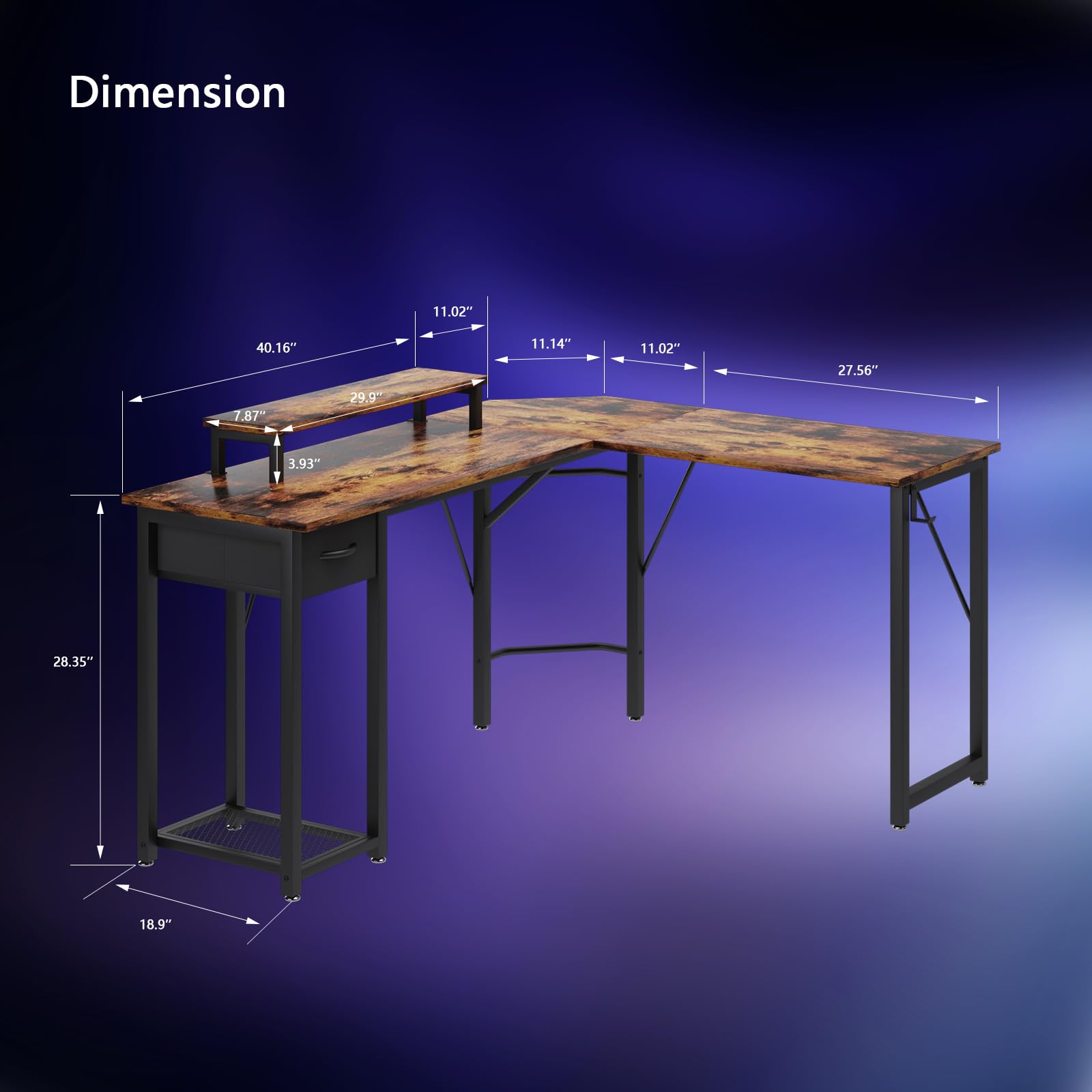 Bureau d'angle QMBHOZ, Bureau d'ordinateur en Forme De L, Grande Table D'étude pour Ordinateur Portable d'angle, Poste De Travail D'écriture De Jeu, Poste De Travail pour Bureau À Domicile Bureau d'angle QMBHOZ, Bureau d'ordinateur en Forme De L, Grande Table D'étude pour Ordinateur Portable d'angle, Poste De Travail D'écriture De Jeu, Poste De Travail pour Bureau À Domicile