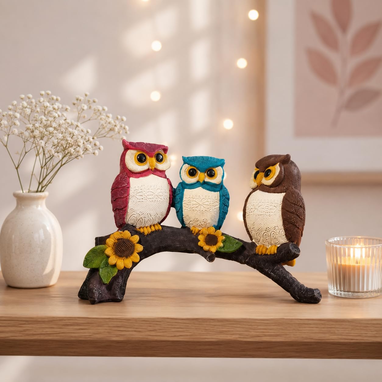 Lucky Owl Statues - Home Decor -15