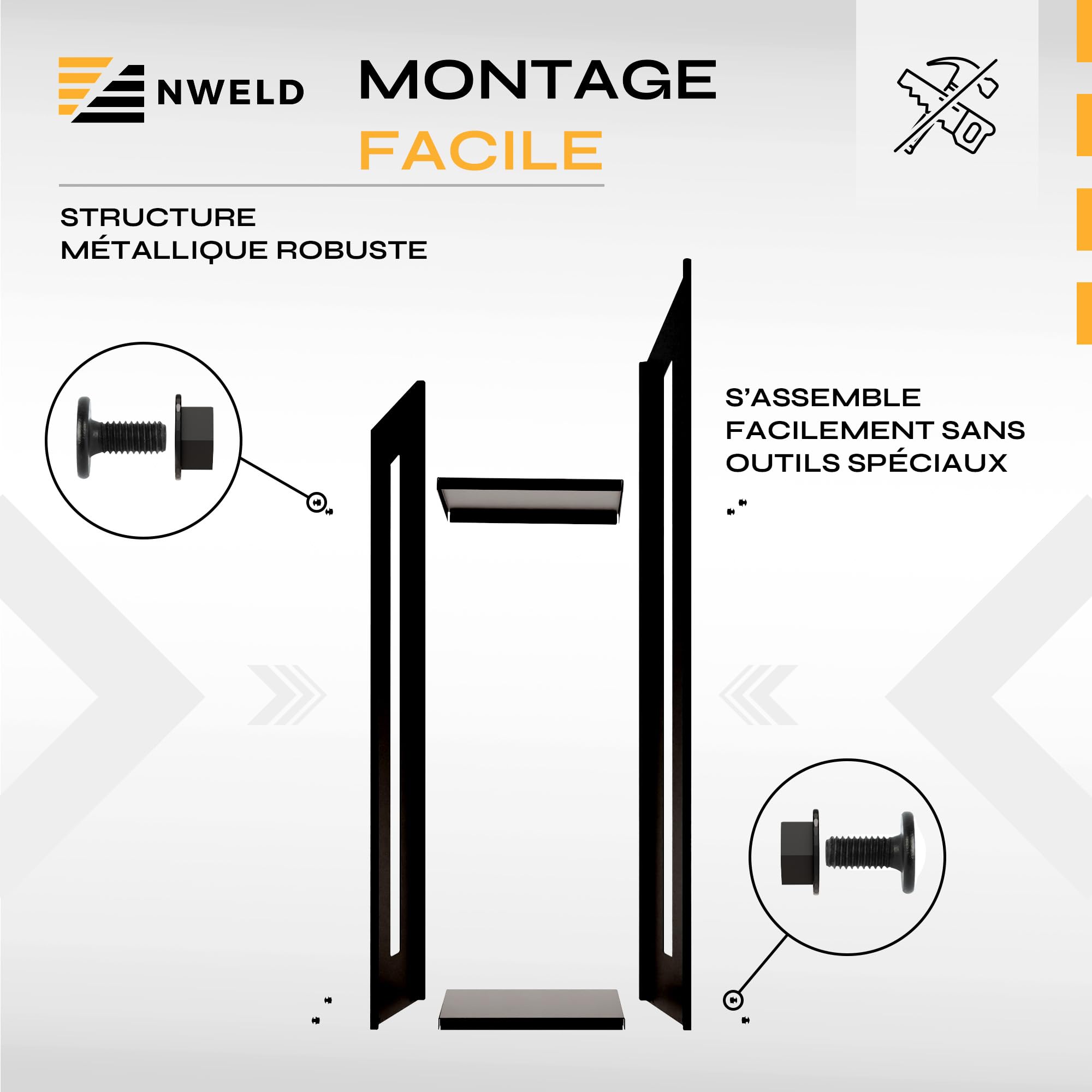 Legnaia da Esterno in Metallo LOFT - Scaffale per Legna da Camino 122x30 cm - Struttura in Metallo Nero Opaco - Design Industriale per Interni ed Esterni