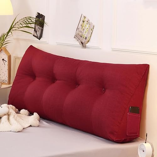 Miniatura 8 de Almohadas triangulares para cabecero con respaldo de cuña para adultos, para sentarse en la cama, almohada de lectura, almohada grande para el día