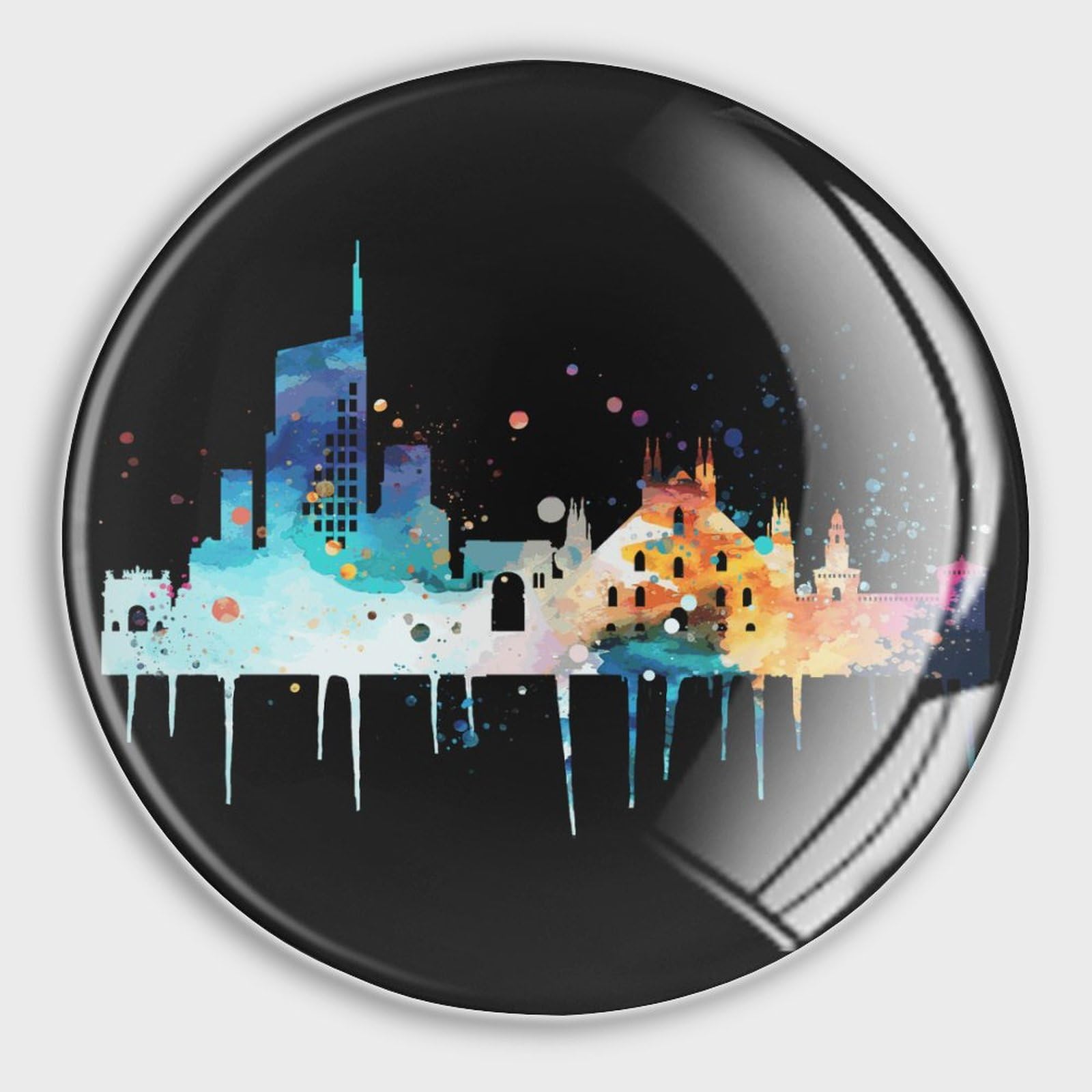 Aimants en verre Skyline lot de 4 pour éliminer le désordre sur tableau blanc et frigo de maison