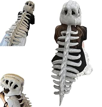 Amazon.com: Realistic Dinosaur Skeleton Costume Set,Halloween Themed ...