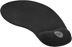 Mouse Pad Com Apoio Para Punho Em Gel Preto Bright