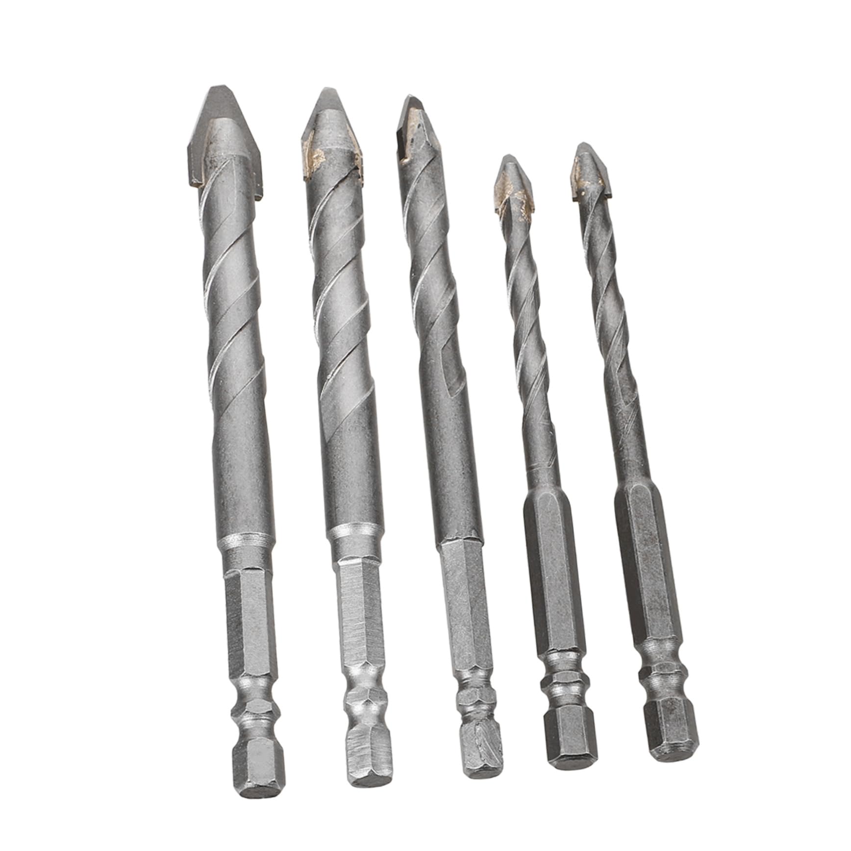 KALLORY 5Pcs Eccentric Drill Bit Durable Tungsten and Drill Bits for DIY and Professional Use Wear Resistant Convenient Storage Includes