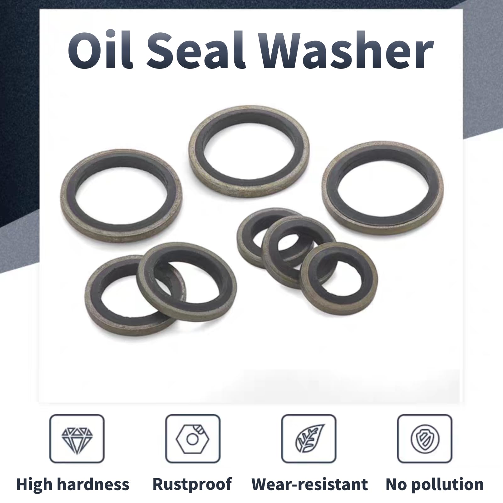 230 Stück Dichtungsringe Unterlegscheiben Set Ölablassschraube Dichtung M6 M8 M10 M12 M14 M16 M18 M20 M22 M24 M26 O Ring Sortiment Set