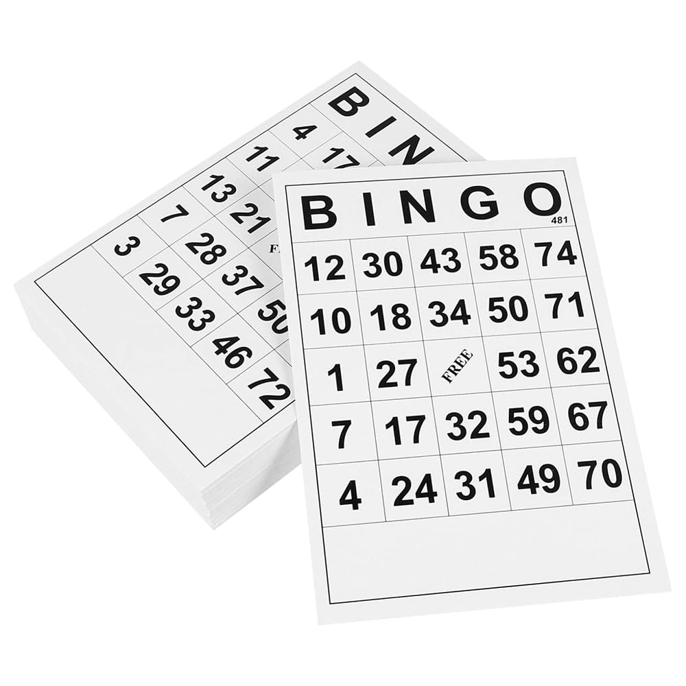 60 szt. kart do bingo nie powtarzające się karty do gry dla zabawy bingo impreza upominki szkoły duże gry grupowe