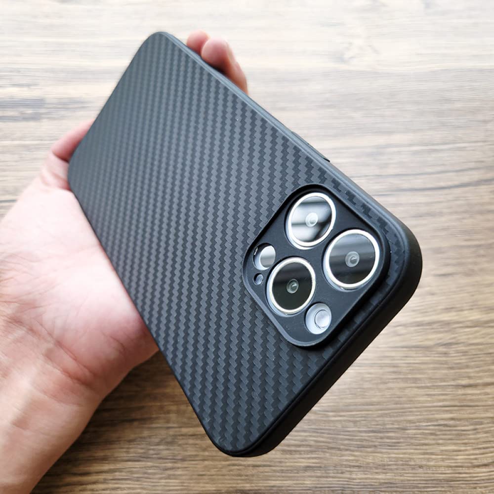 Coque Silicone Fibre De Carbone Pour IPhone - Anti-choc, Finition Mat, Transparente Et Compatible Charge Sans Fil Qi