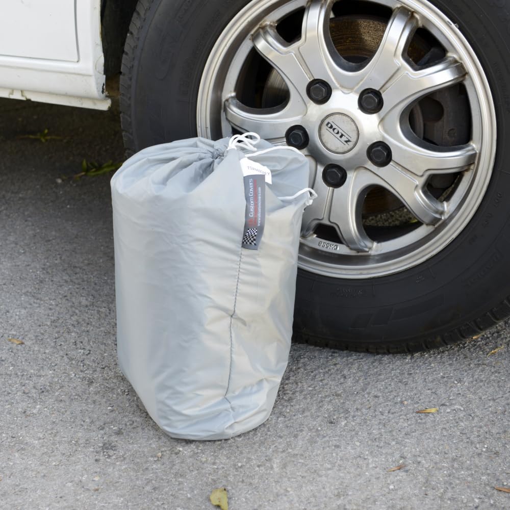 UK Custom Covers Passend für Fiat Ducato (1994–2006) Thermo-Windschutzscheibenabdeckung mit verlängerter Lüftungsklappe (grau) – TSW900GREY