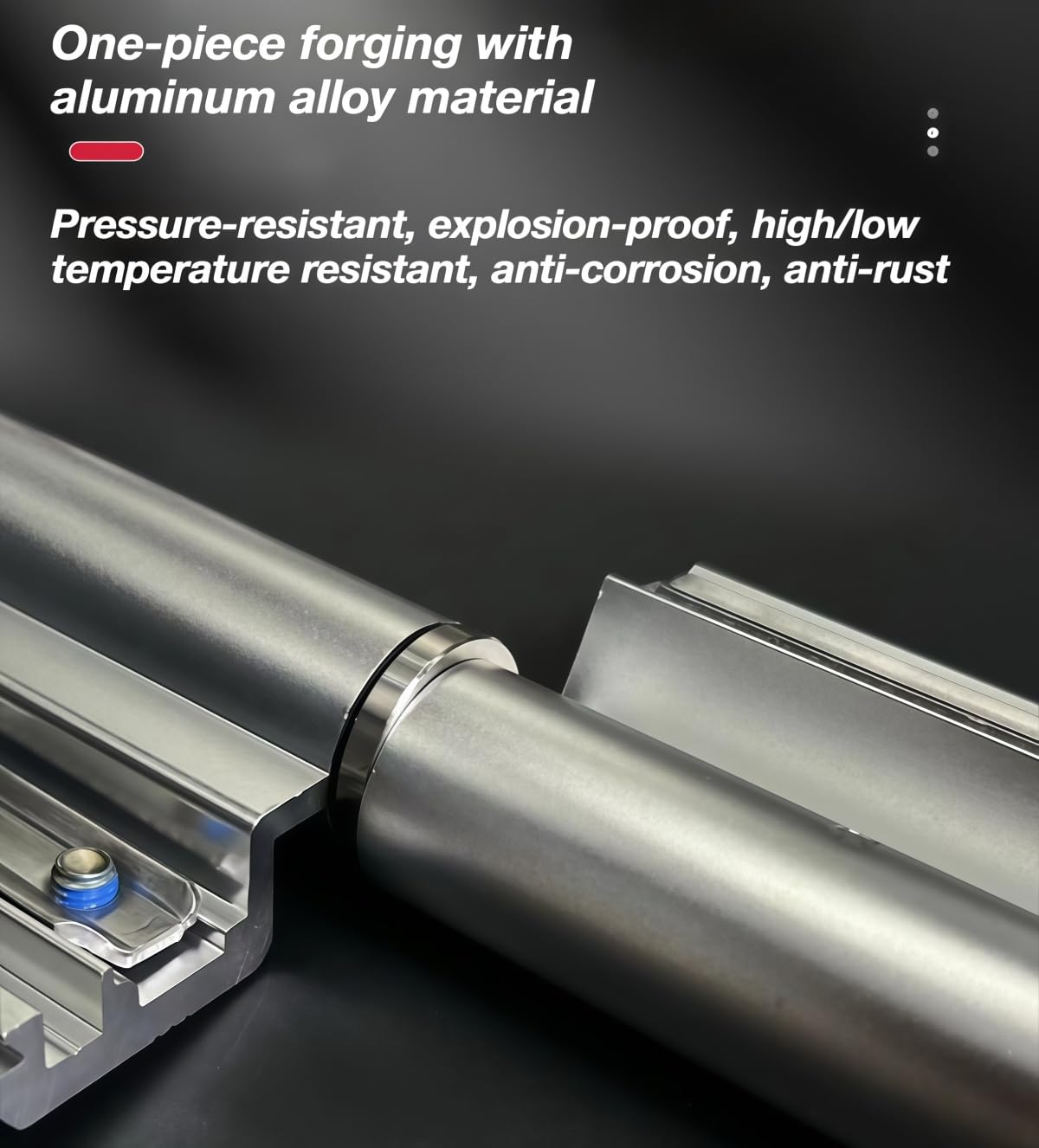 2Er Pack 3D Scharniere Aus Aluminiumlegierung Schwarz 7.5 Zoll Linke Seite