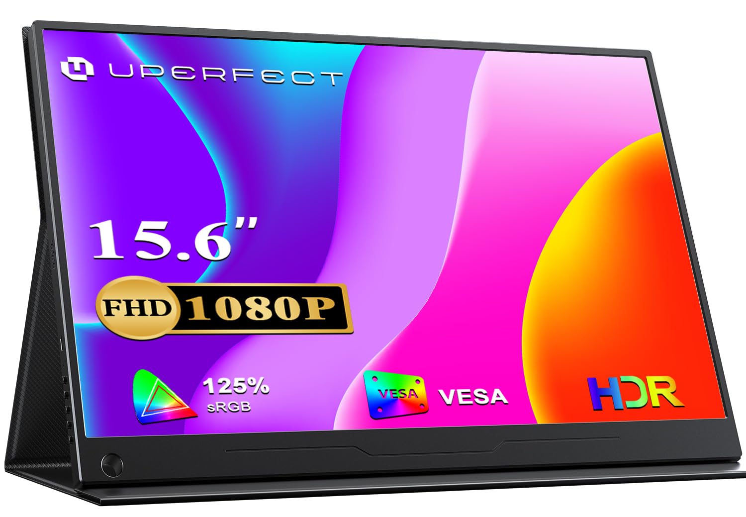 UPERFECT Portable Monitor 15,6 Zoll, 1920x1080 Full HD IPS Matt Bildschirm