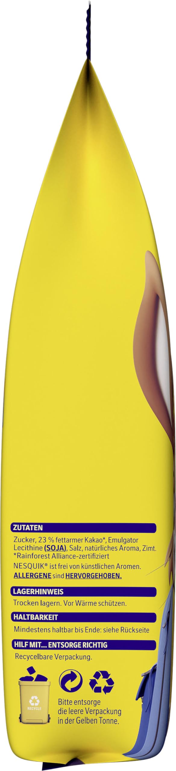 Nestlé NESQUIK, kakaohaltiges Getränkepulver zum Einrühren in Milch, 10er Pack (10 x 700g)