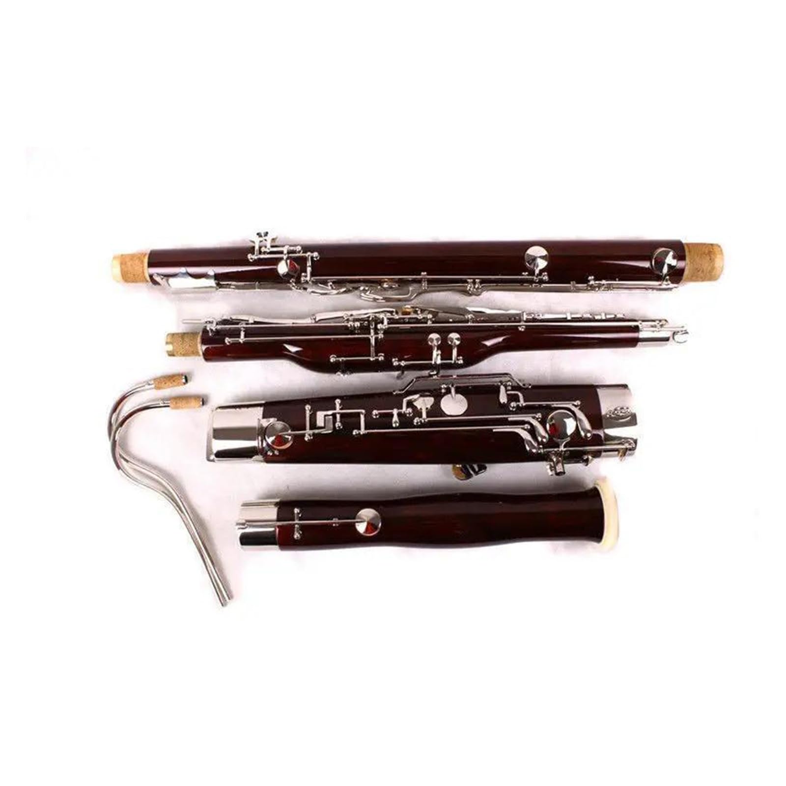 Corpo In Acero Professionale Fagotto Tono C Tasti Placcati In Argento 26 Tasti Con Custodia Per Fagotto Set con Fagotto