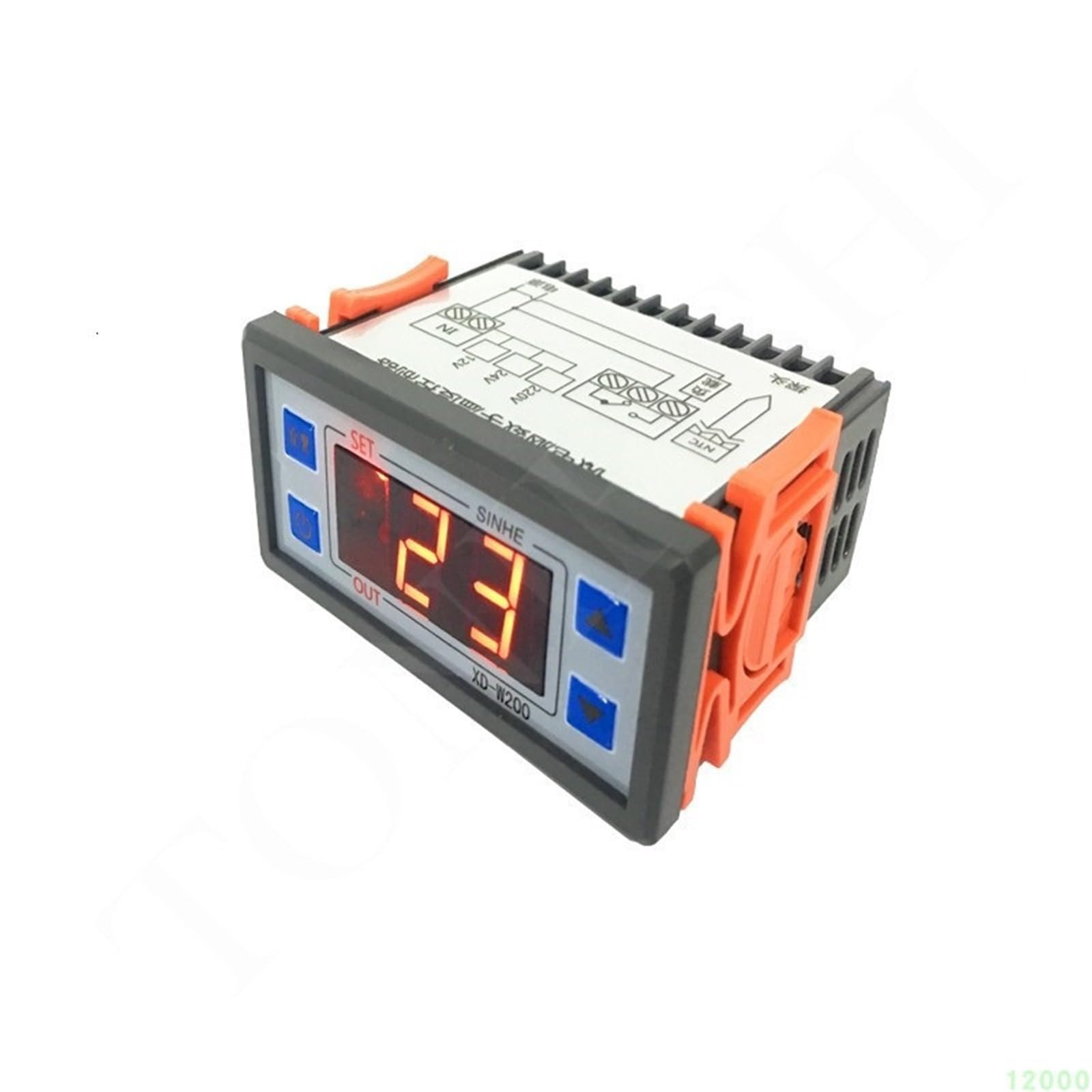Controlador de temperatura inteligente digital Controlador de almacenamiento en frío Termostato ajustable Invernadero(XD-W200-24V)