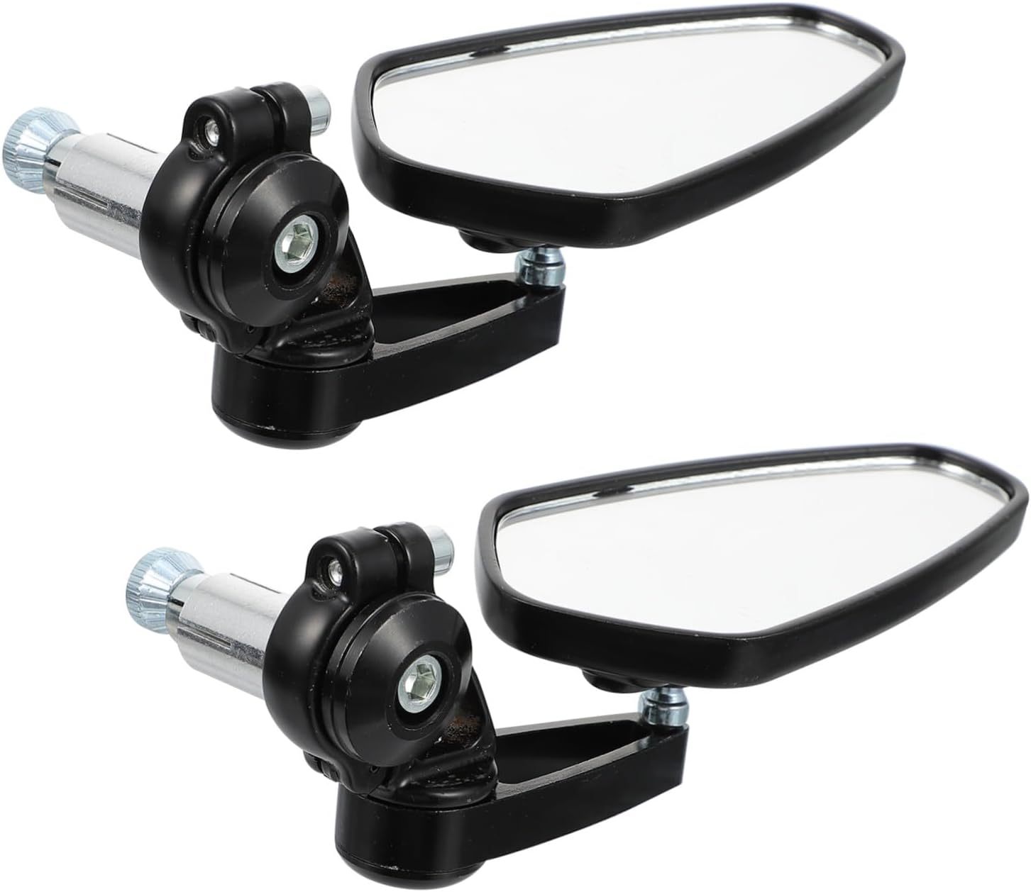 1pair Aluminum Alloy Motorcycle Mirrors High Definition Rear View Retroreflector Rotatable for Enhanced Safety and Motorcycles Easy Installation and Aluminum Construction