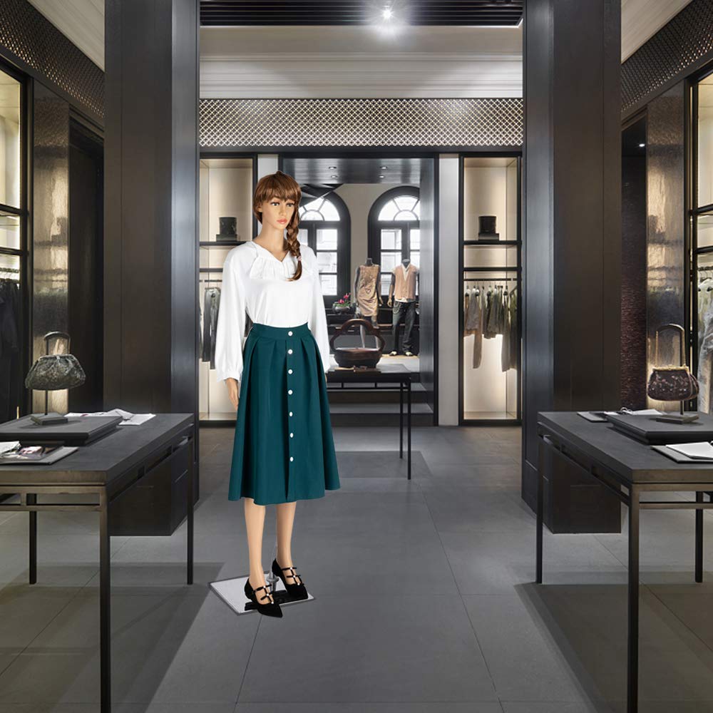 Bonnlo Female Mannequin Full Body Adjustable Mannequin Torso Dress Form