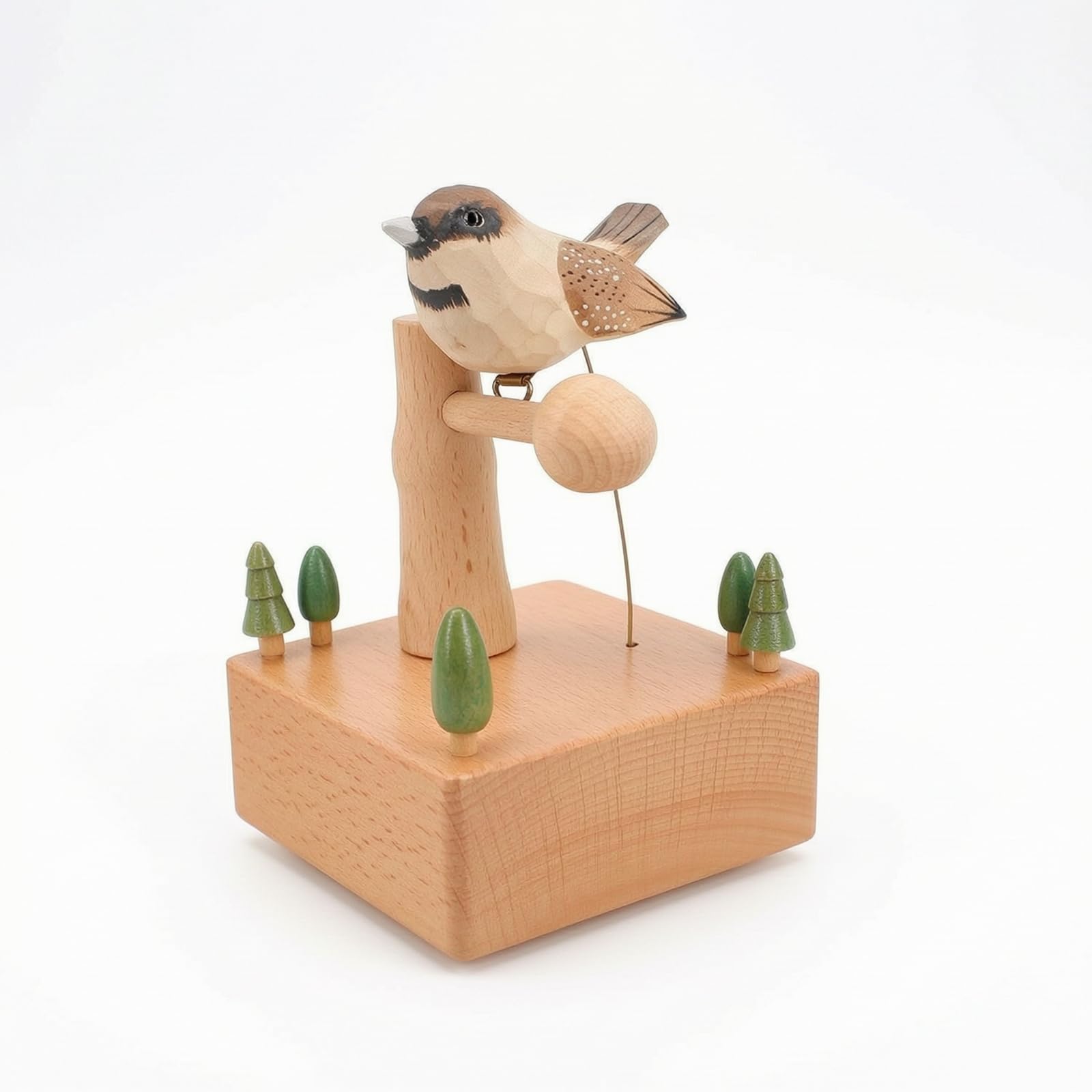 Caja Música con Pájaro Eléctrica Caja Musical Coleccionable Juguete para, Dormitorio Infantil, Escritorio, Style to 2